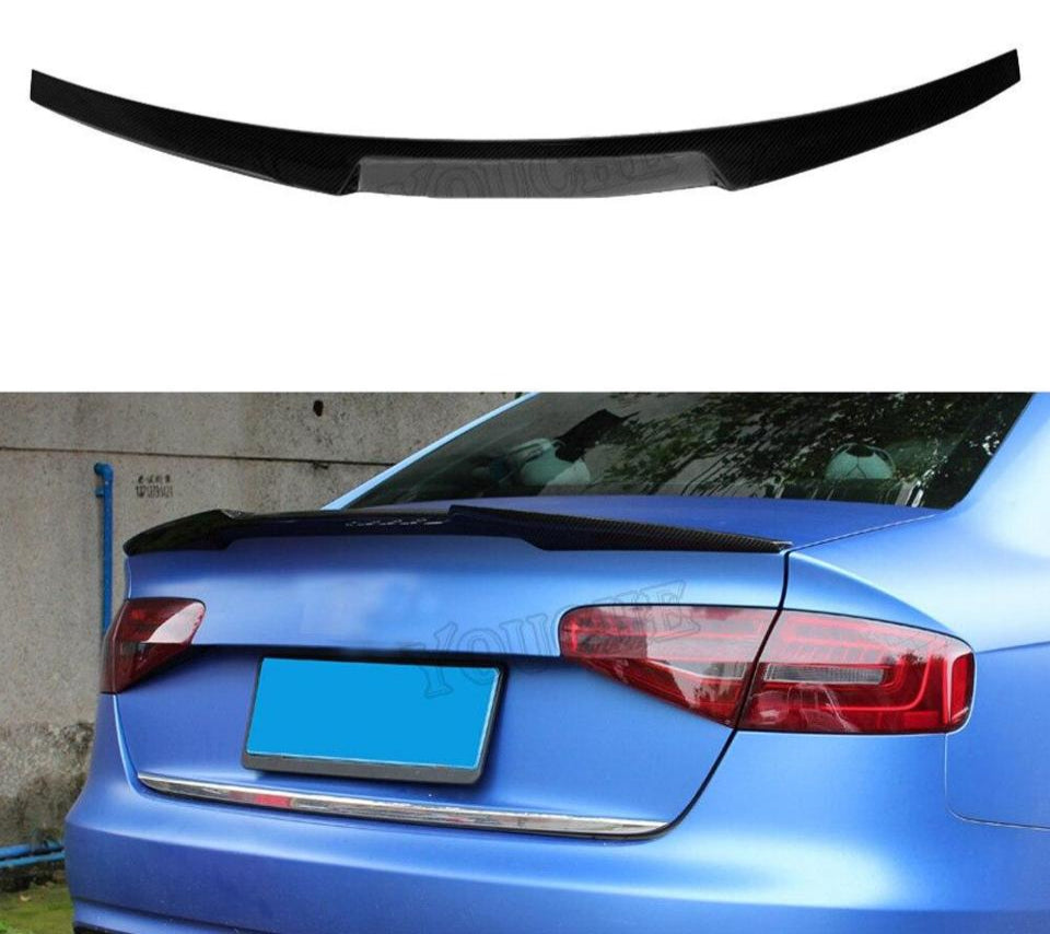 Audi A4 Saloon Carbon Fibre Rear Spoiler Lip
