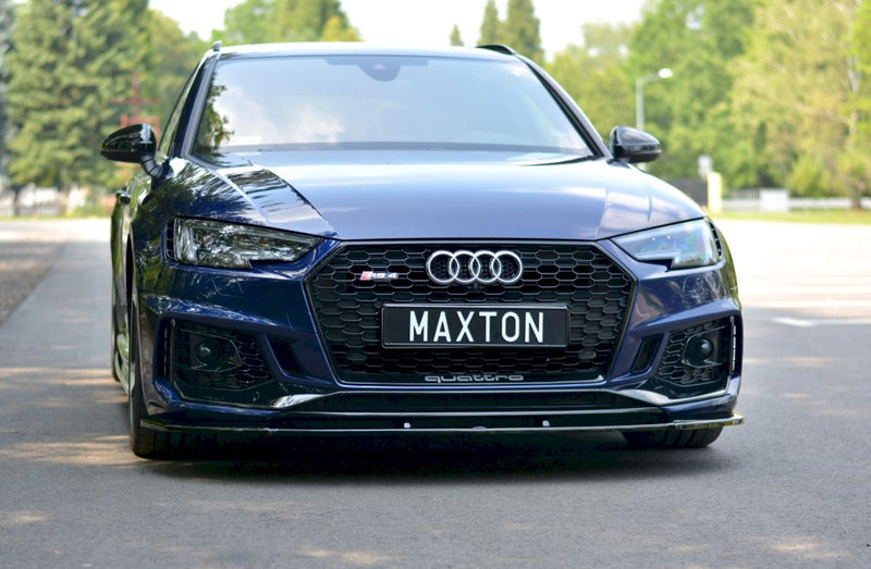 Maxton Design Front Splitter V.1 for Audi RS4 B9 (2017-2019)