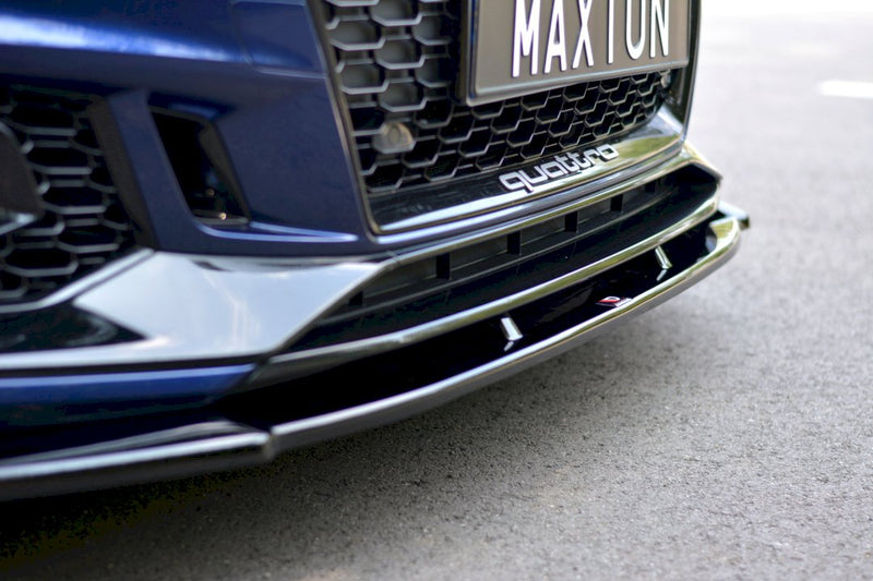 Maxton Design Front Splitter V.1 for Audi RS4 B9 (2017-2019)