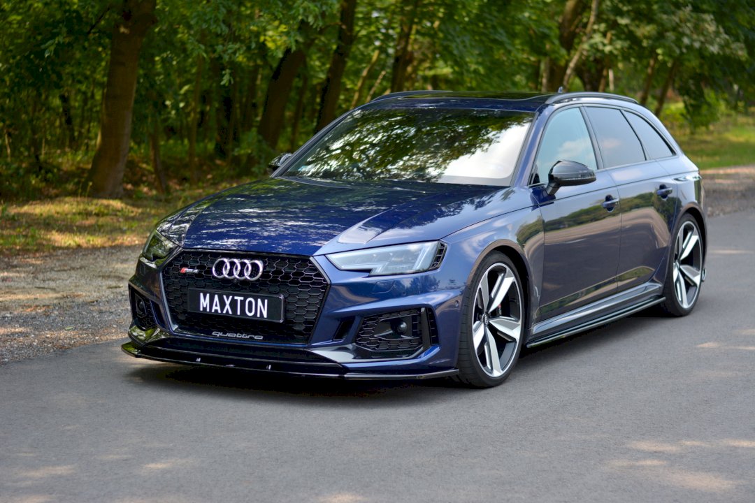 Maxton Design Front Splitter V.1 for Audi RS4 B9 (2017-2019)