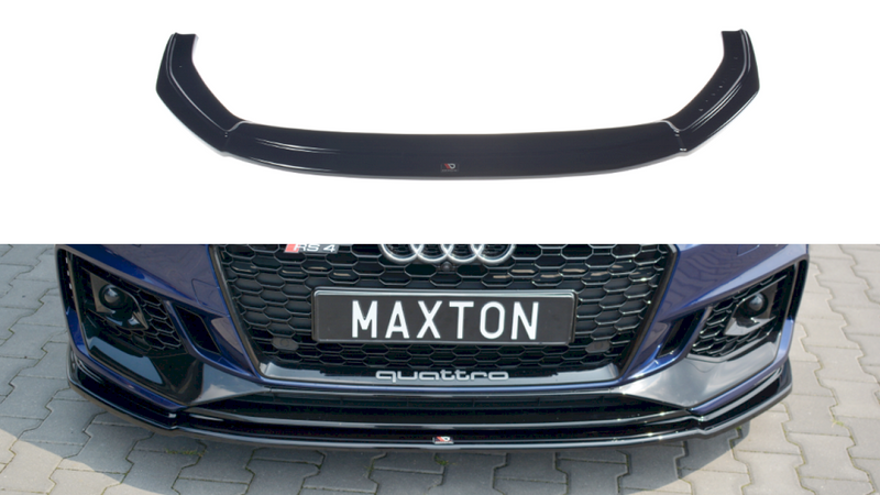 Maxton Design Front Splitter V.2 for Audi RS4 B9 (2017-2019)