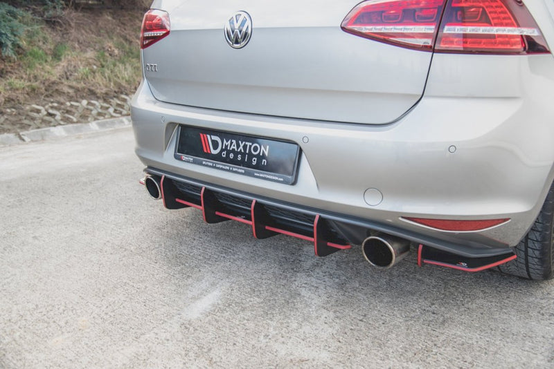 Maxton Design Racing Rear Diffuser V.1 For Volkswagen Golf MK7 GTI (2013-2016)