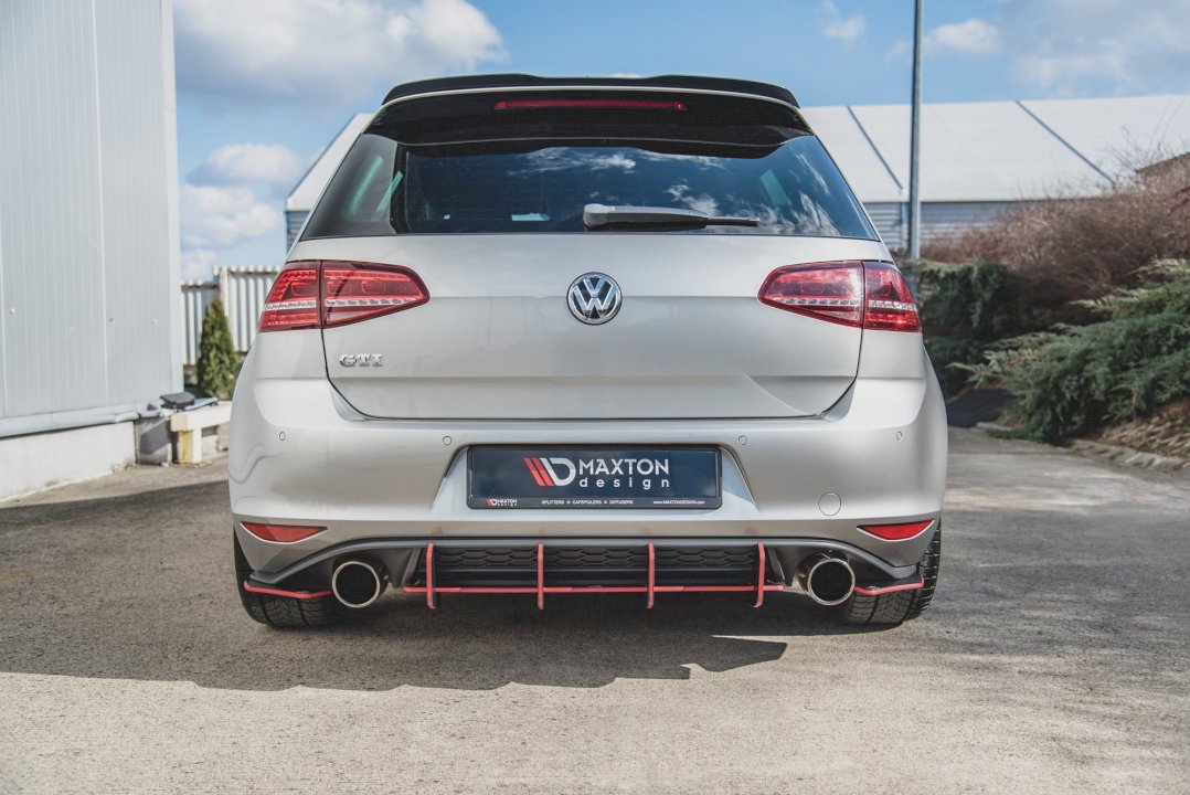 Maxton Design Racing Rear Diffuser V.2 For Volkswagen Golf MK7 GTI (2013-2016)