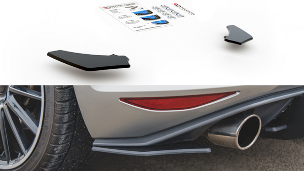 Maxton Design Racing Rear Side Splitters/Spats V.2 for Volkswagen Golf MK7 GTI (2013-2016)