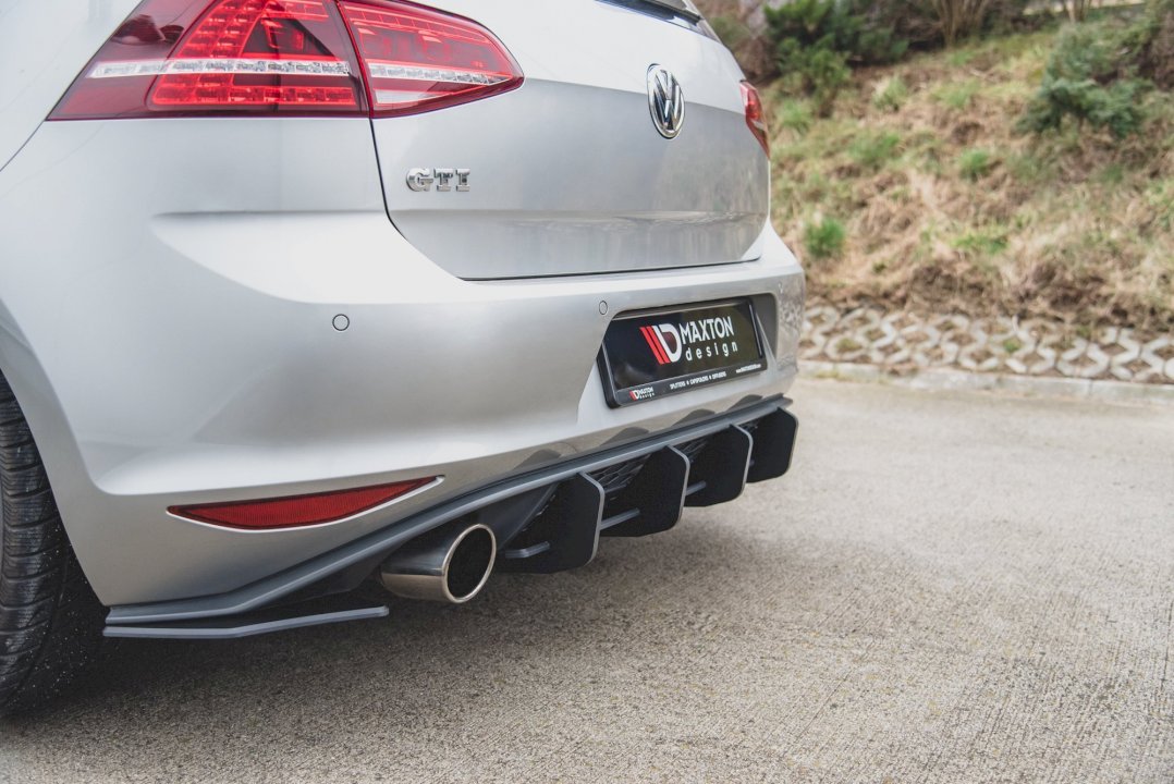 Maxton Design Racing Rear Side Splitters/Spats V.2 for Volkswagen Golf MK7 GTI (2013-2016)