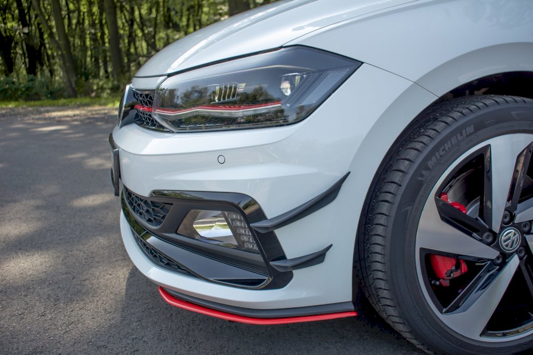 Maxton Design Front Bumper Wings (Canards) for Volkswagen Polo MK6 GTI (2018+)
