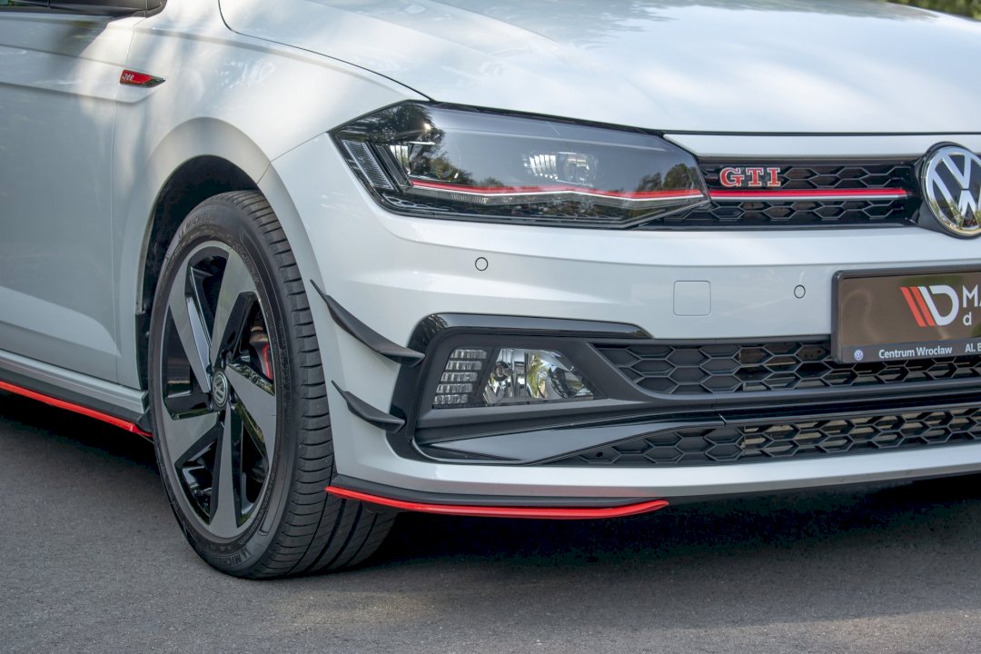 Maxton Design Front Bumper Wings (Canards) for Volkswagen Polo MK6 GTI (2018+)