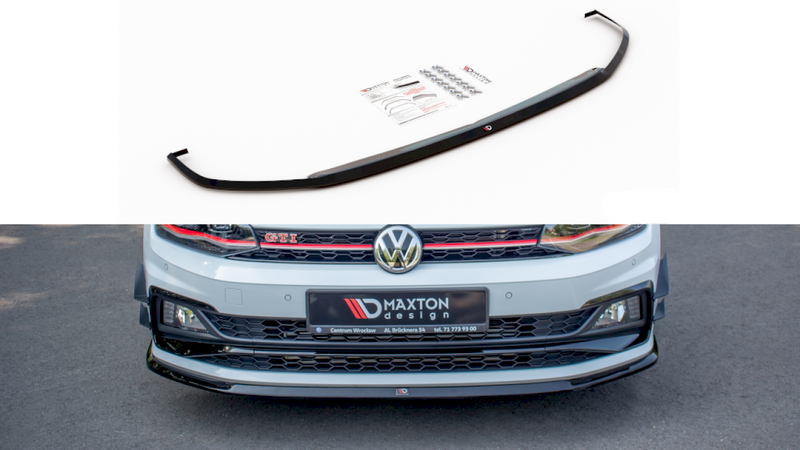 Maxton Design Front Splitter V.3 for Volkswagen Polo MK6 AW GTI (2017-2021)