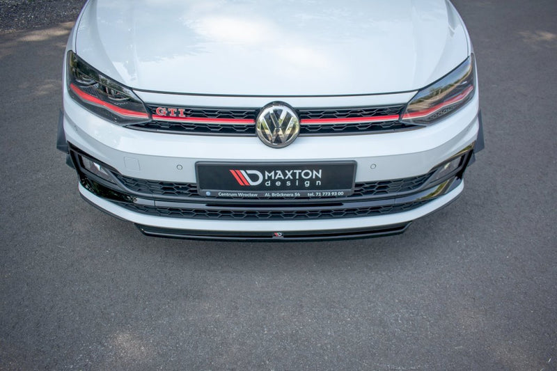Maxton Design Front Splitter V.4 for Volkswagen Polo MK6 AW GTI (2017-2021)