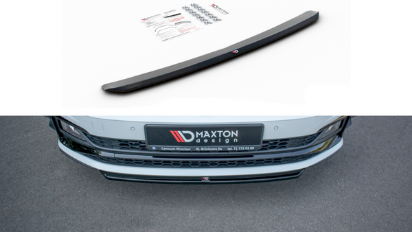 Maxton Design Front Splitter V.4 for Volkswagen Polo MK6 AW GTI (2017-2021)