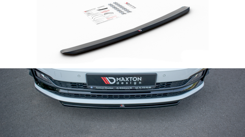 Maxton Design Front Splitter V.4 for Volkswagen Polo MK6 AW GTI (2017