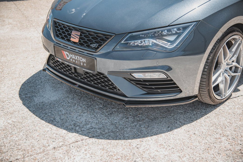 Maxton Design Front Splitter V.4 for Seat Leon MK3.5 Cupra/FR (2017-2019)