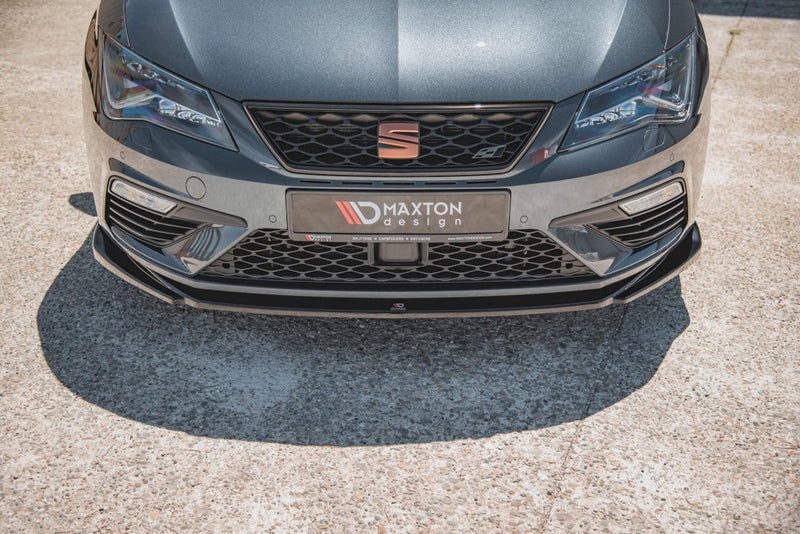 Maxton Design Front Splitter V.5 for Seat Leon MK3.5 Cupra/FR (2017-2019)