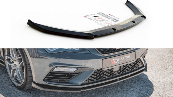 Maxton Design Front Splitter V6 Seat Leon Cupra/ FR Mk3 Facelift (2017-2019)