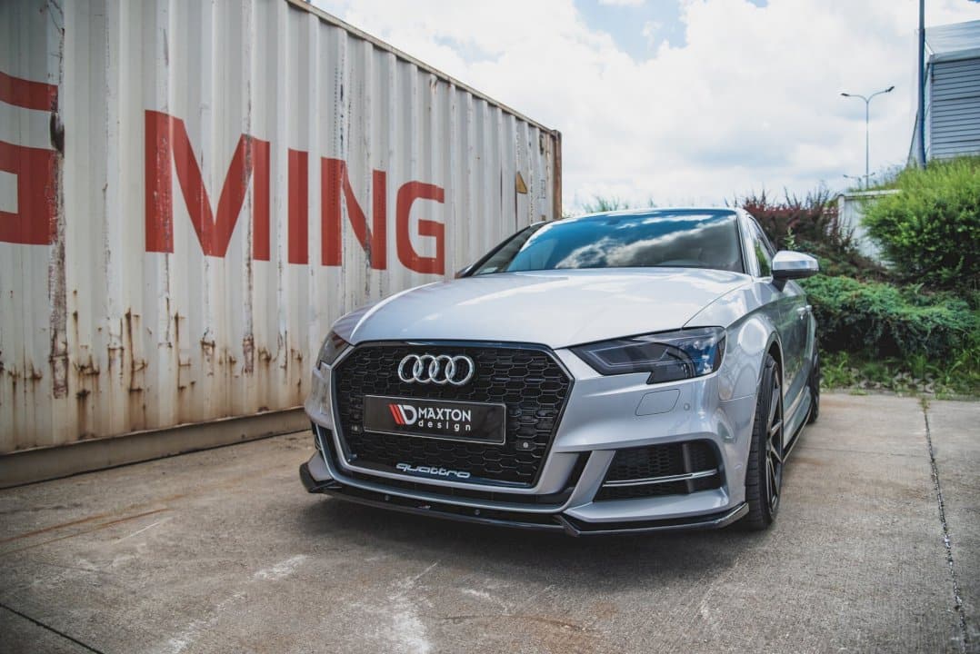 Maxton Design Front Splitter V.3 for Audi S3 8V Facelift (2016-2020)