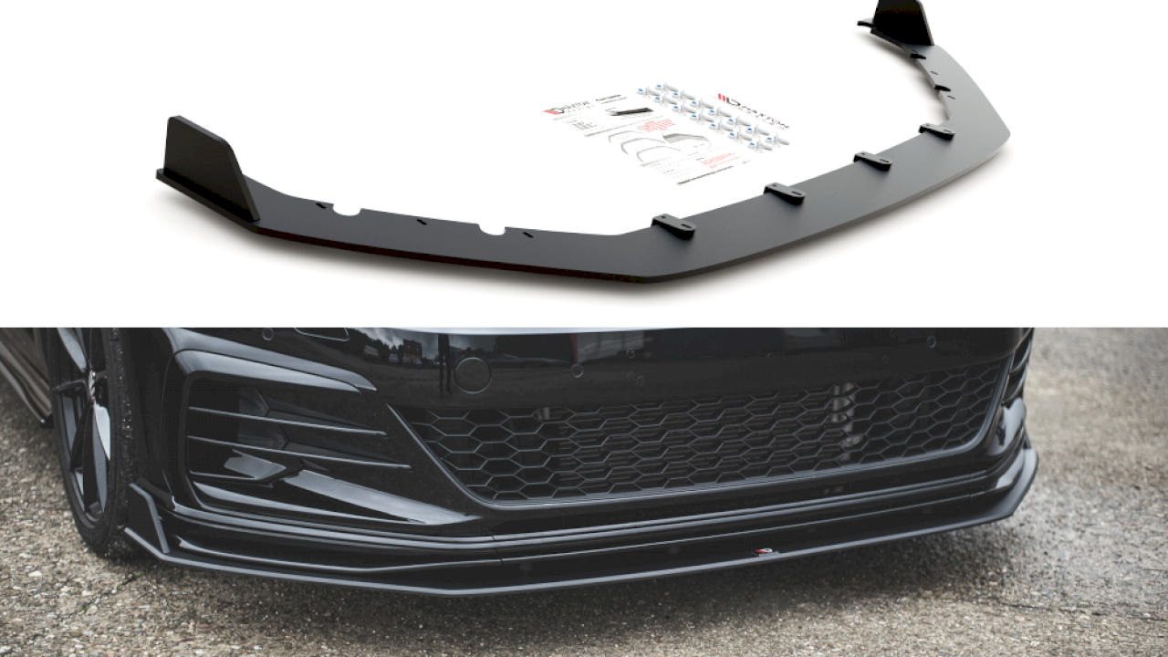 Maxton Design Racing Front Splitter For Volkswagen Golf MK7.5 GTI TCR (2019)