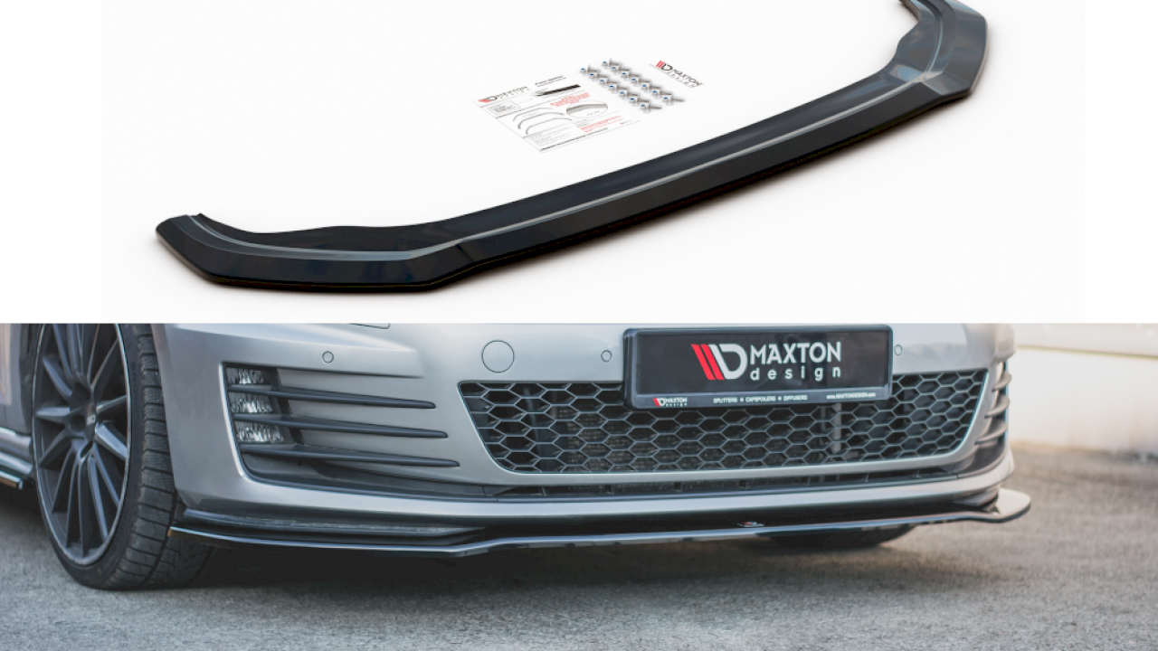 *CLEARANCE* Maxton Design Front Splitter V.2 for Volkswagen Golf MK7 GTI/GTD/GTE (2013-2016