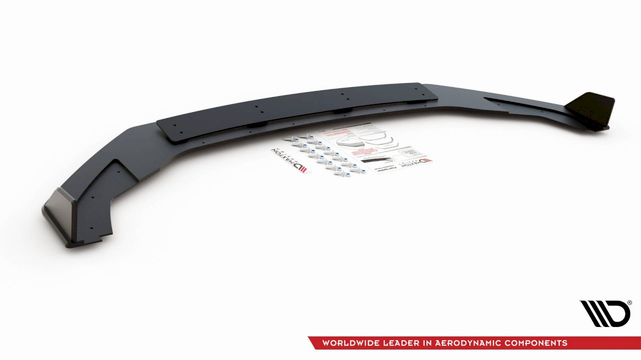Maxton Design Racing Front Splitter V.2 For Volkswagen Golf MK7.5 R (2017-2020)