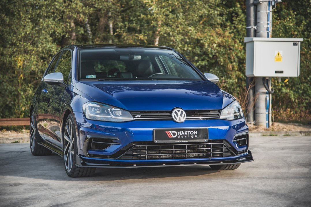Maxton Design Racing Front Splitter V.2 For Volkswagen Golf MK7.5 R (2017-2020)