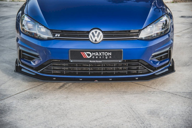 Maxton Design Racing Front Splitter V.2 For Volkswagen Golf MK7.5 R (2017-2020)