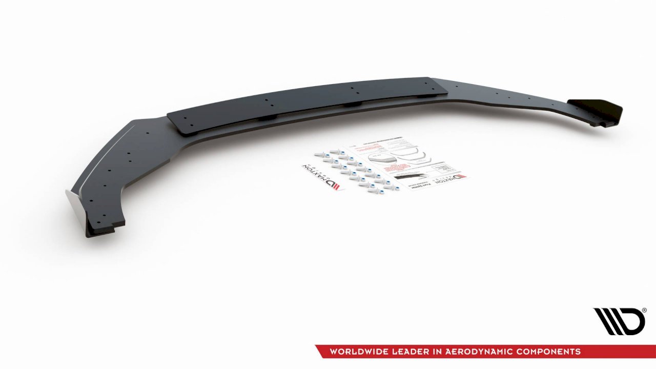 Maxton Design Racing Front Splitter + Flaps For Volkswagen Golf MK7.5 R (2017-2020)
