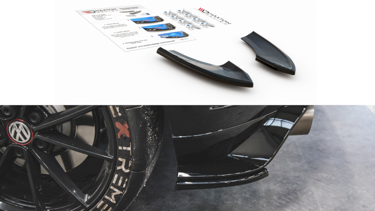 Maxton Design Rear Side Splitters/Spats For Volkswagen Golf MK7.5 GTI TCR (2019)
