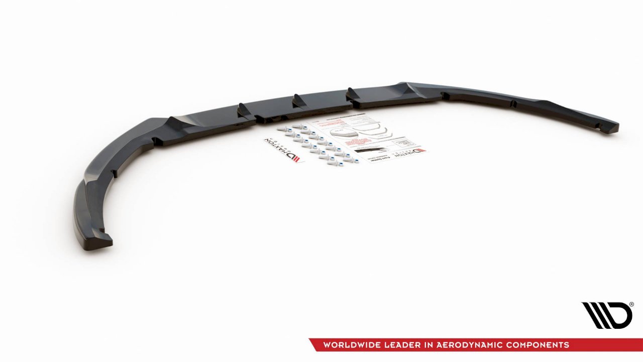 Maxton Design Front Splitter V.5 for Ford Focus ST MK3 Facelift Model (2015-2018)