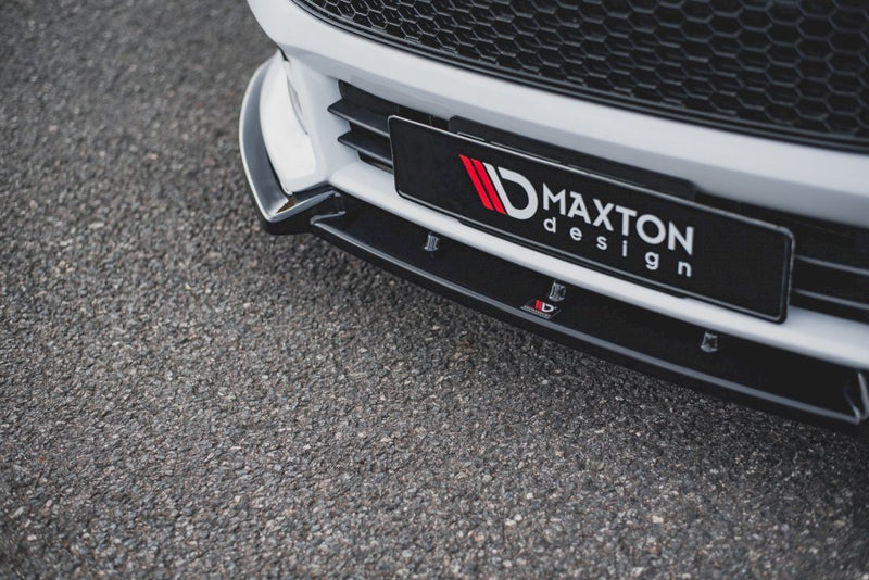 Maxton Design Front Splitter V.4 for Ford Focus ST MK3 Facelift Model (2015-2018)