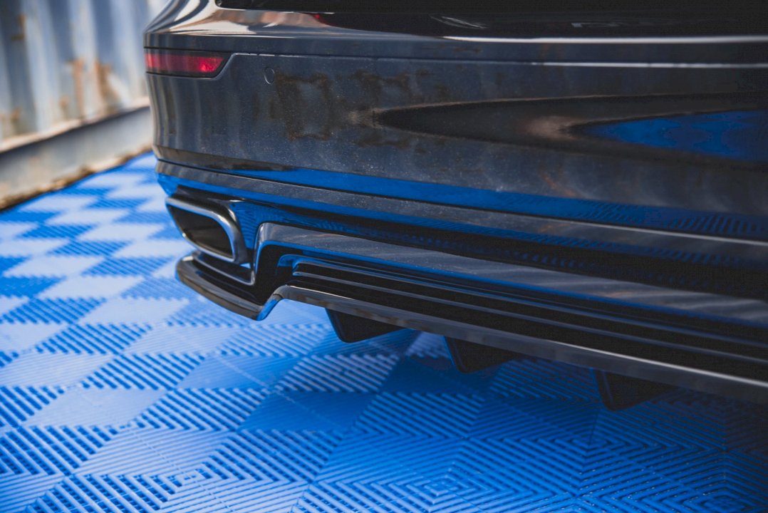 Maxton Design  CENTRAL REAR SPLITTER (W/ VERTICAL BARS) VOLVO S60 R-DESIGN MK3