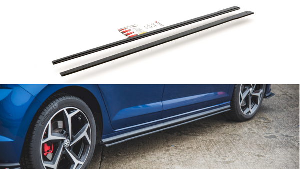 Maxton Racing Side Skirts Diffusers for Volkswagen Polo MK6 GTI (2017-2021)