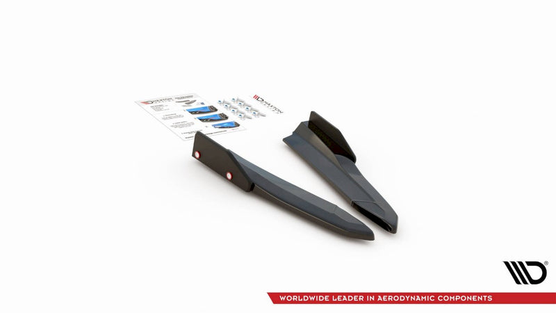 Maxton Design Rear Side Splitters/Spats (+ Flaps) V.2 For Skoda Octavia RS MK4 (2020+)