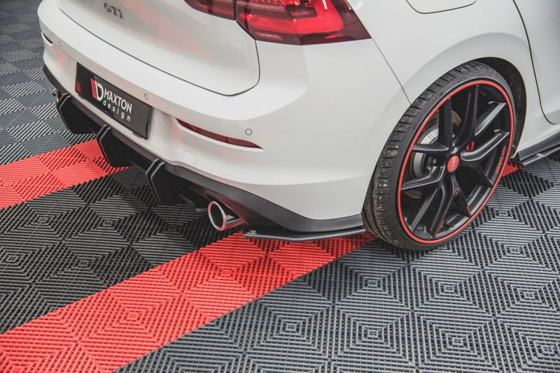 Maxton Design Racing Durability Rear Side Splitters/Spats For Volkswagen Golf MK8 GTI (2020+)