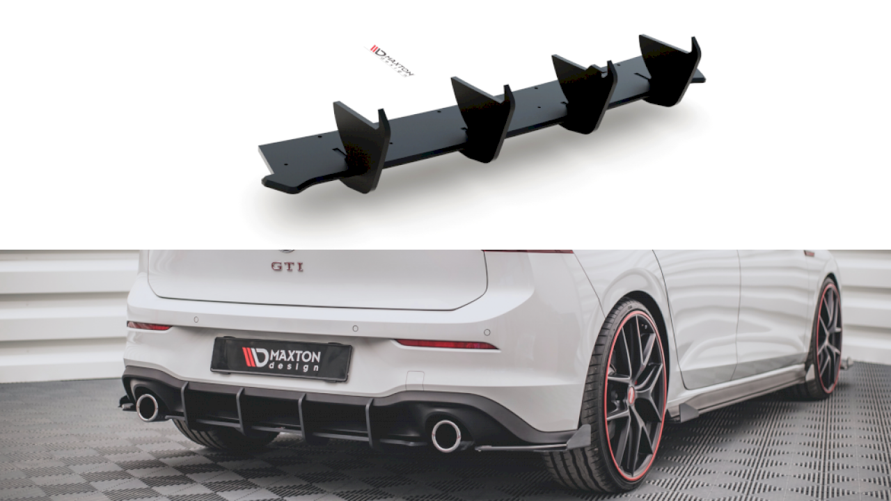 Maxton Design Racing Durability Rear Diffuser V.1 For Volkswagen Golf