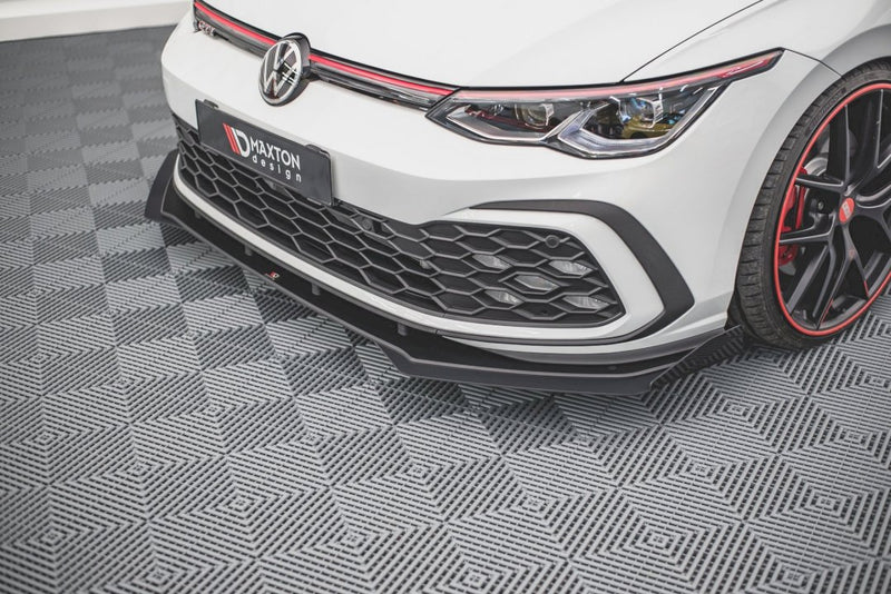 Maxton Design Racing Durability Front Splitter (+Flaps) for Volkswagen Golf MK8 GTI (2020+)