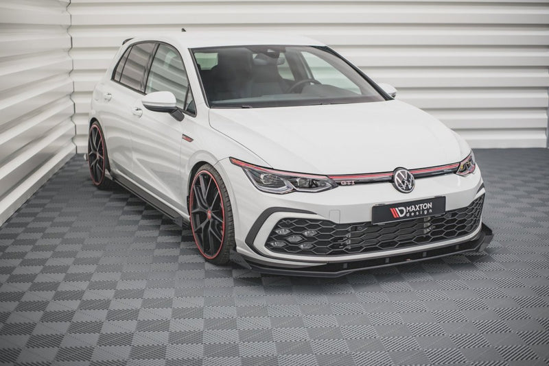 Maxton Design Racing Durability Front Splitter (+Flaps) for Volkswagen Golf MK8 GTI (2020+)