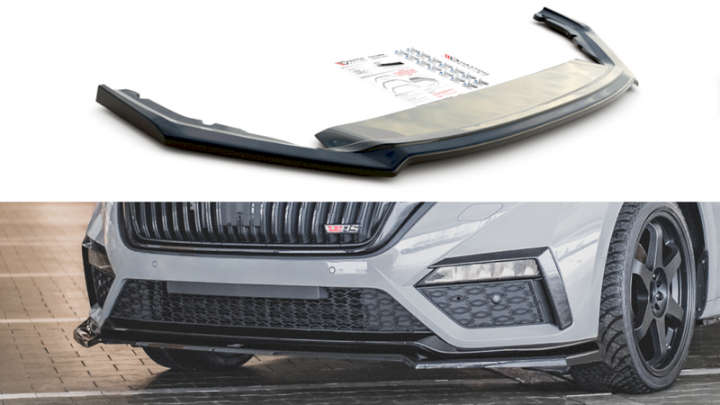 Maxton Design Front Splitter V.4 for Skoda Octavia RS MK4 (2020+)