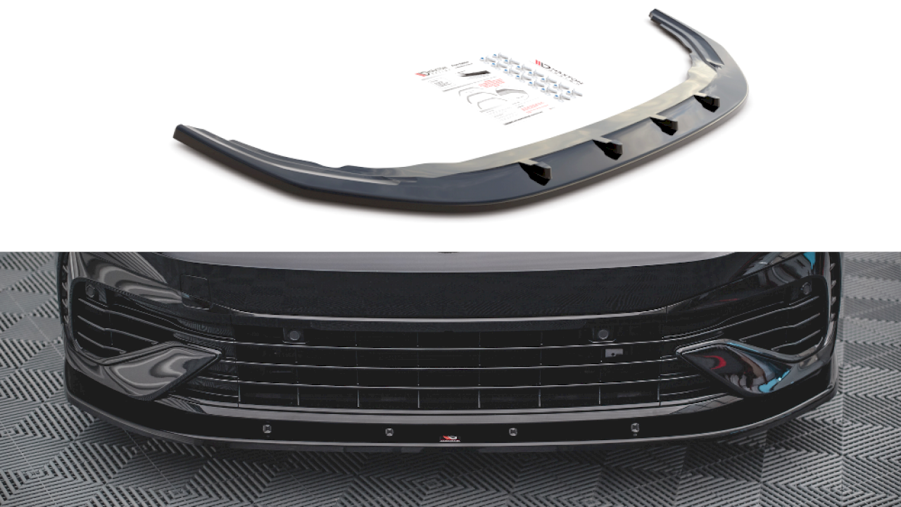 Maxton Design Front Splitter V.1 for Volkswagen Golf MK8 R (2020+)