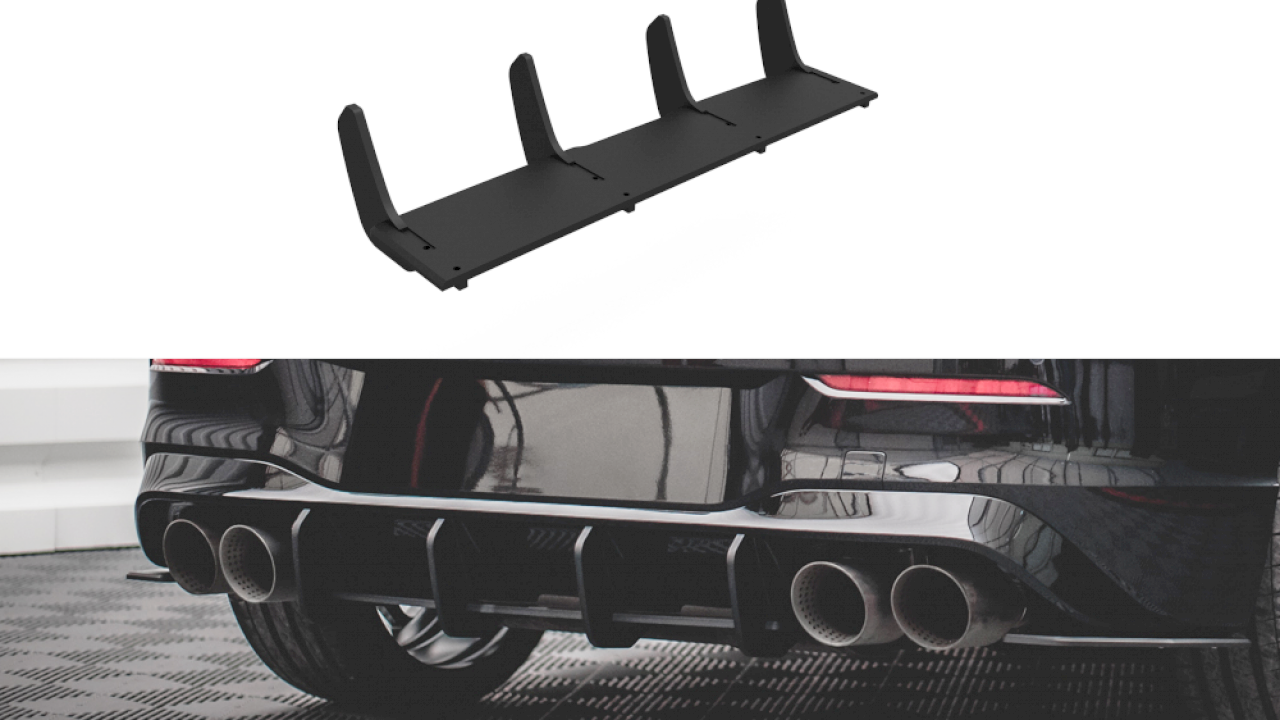 Maxton Design Street Pro Rear Diffuser For Volkswagen Golf MK8 R (2020