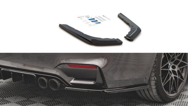Maxton Design Rear Side Splitters/Spats V.2 For BMW M4 F82 (2014+)