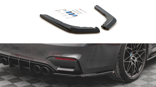 Maxton Design Rear Side Splitters/Spats V.1 For BMW M4 F82 (2014+)