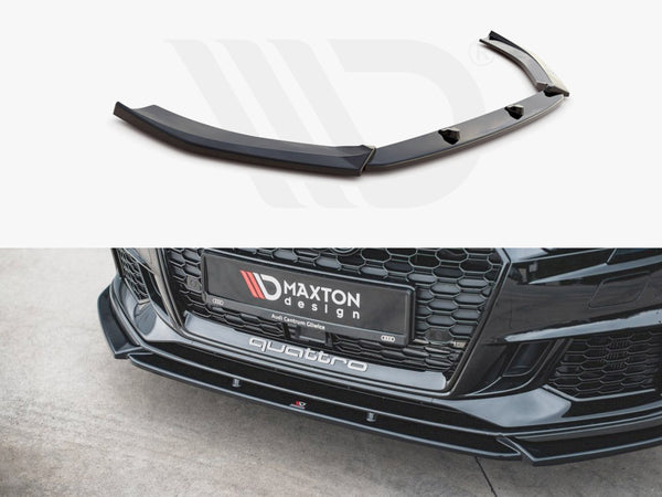 Maxton Design Front Splitter V.4 for Audi RS3 8V Facelift (2017-2021)