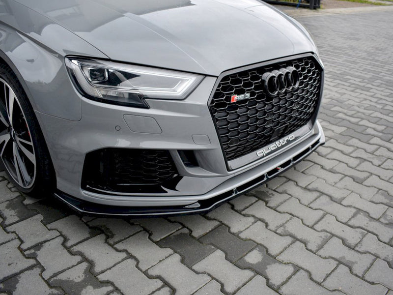 Maxton Design Front Splitter V.1 for Audi RS3 8V Facelift Sedan (2017-2020)