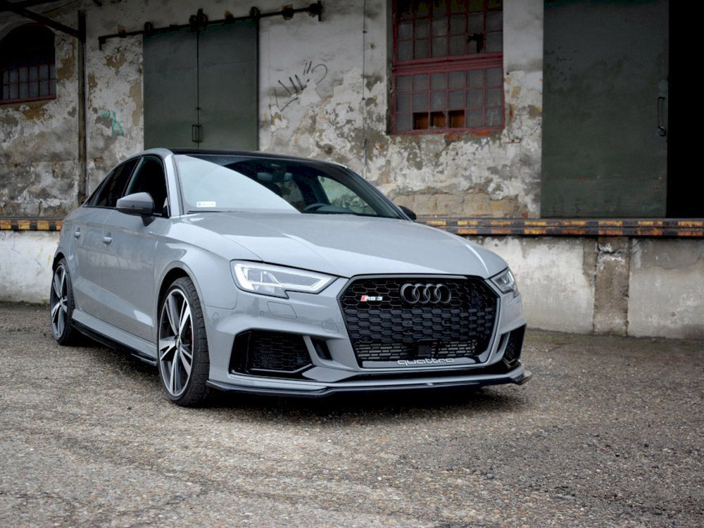 Maxton Design Front Splitter V.2 for Audi RS3 8V Facelift Sedan (2017-2020)