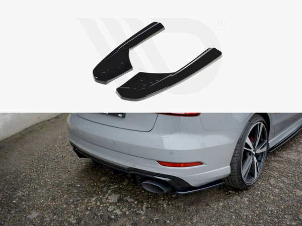 Maxton Design Rear Side Splitters/Spats For Audi RS3 8V Facelift Sedan (2017-2020)