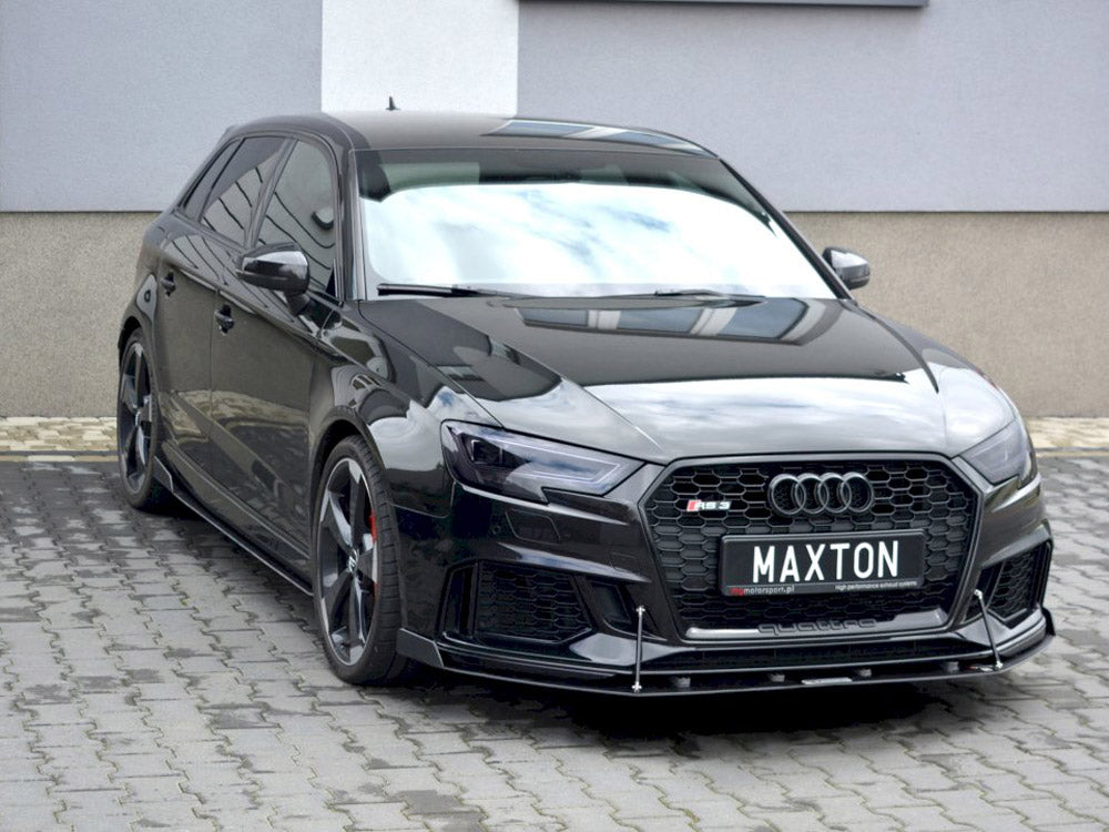 Maxton Design Front Racing Splitter V.2 Audi RS3 8V Sportback Facelift (2017-2021)