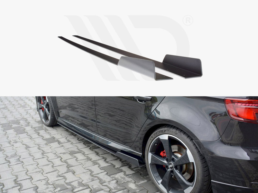 Maxton Racing Side Skirts V.2 for Audi RS3 8V Sportback Facelift (2017-2020)