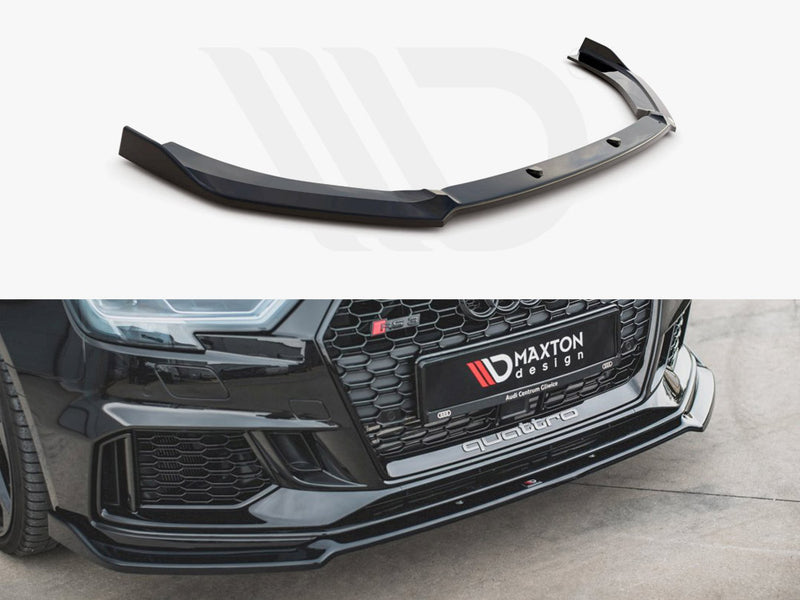Maxton Design Front Splitter V.3 for Audi RS3 8V Facelift (2017-2021)
