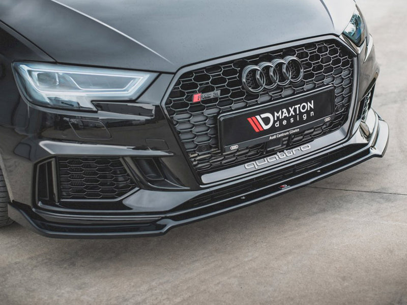 Maxton Design Front Splitter V.3 for Audi RS3 8V Facelift (2017-2021)