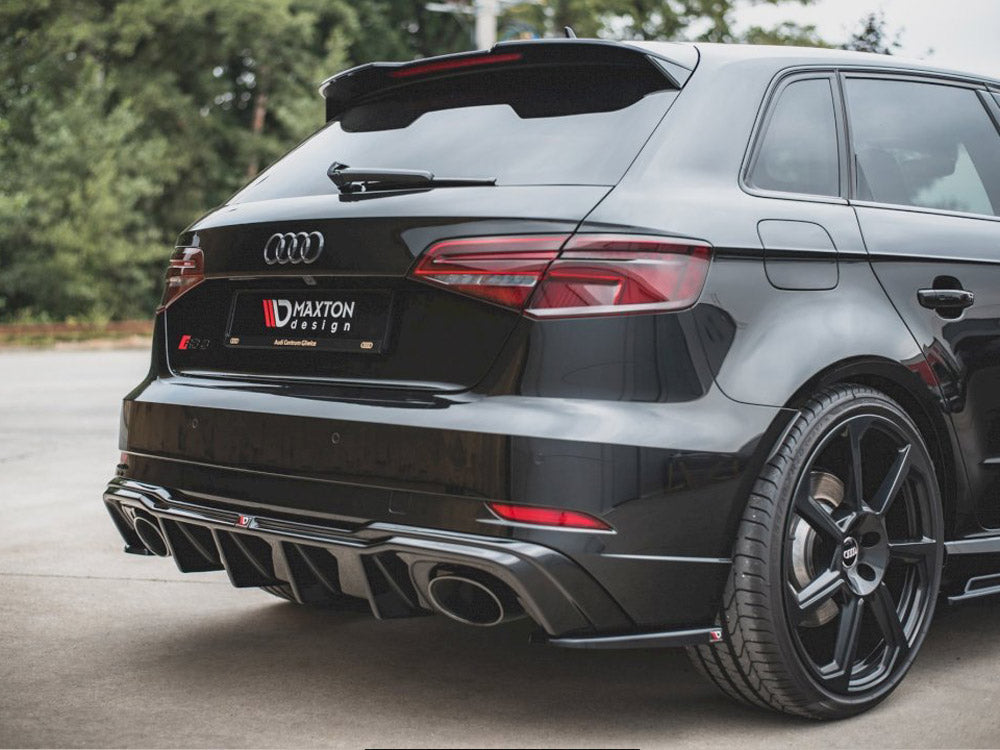 Maxton Design Rear Side Splitters/Spats V.2 For Audi RS3 8V Sportback Facelift (2017-2020)
