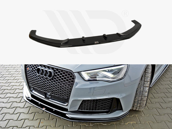 Maxton Design Front Splitter V.2 for Audi RS3 8VA Sportback Pre-Facelift (2015-2016)